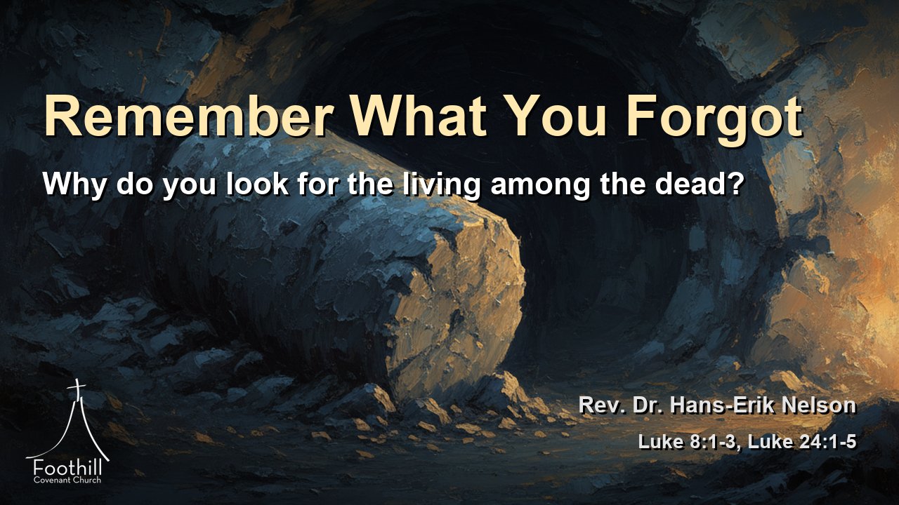 Thumbnail for Why do you look for the living among the dead?